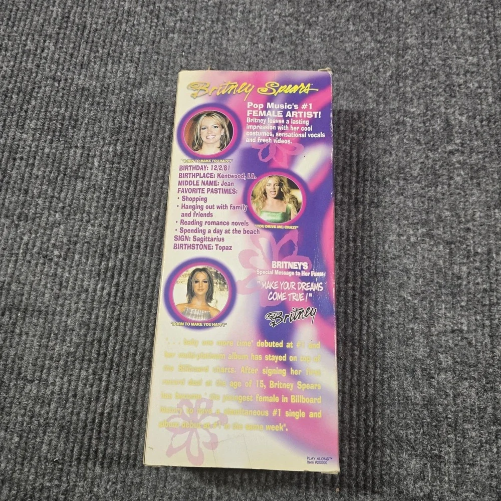 Vintage 2000 Britney‎ Spears Doll Video Performance Collection Play Along 2000